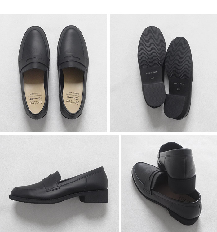 レシピ 靴 recipe ローファー レディース シューズ 軽量 コインローファー RP-566 2E相当 40代 50代 本革 | Recipe | 09