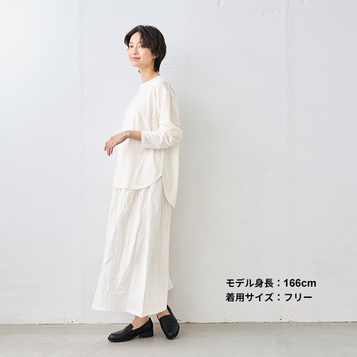 TOKYO BASIC リネン ロンt 長袖tシャツ カットソー tシャツ レディース