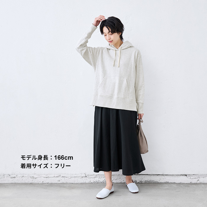 パーカー レディース トップス コットン100% しっかり裏毛の定番パーカー 日本製 レディースパーカー 春パーカー | TOKYO BASIC | 11