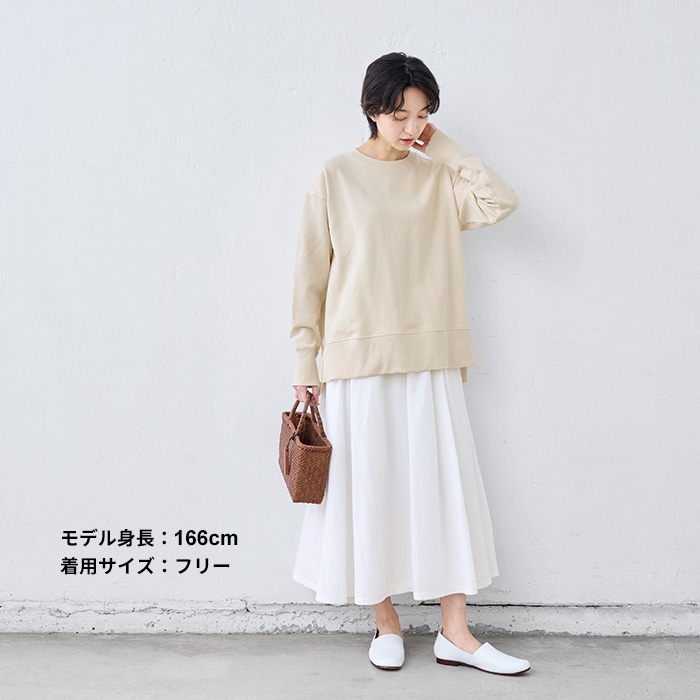 レディース トレーナー トップス コットン100% しっかり裏毛のスリットスウェット 日本製 スウェット レディーストレーナー | TOKYO BASIC | 11