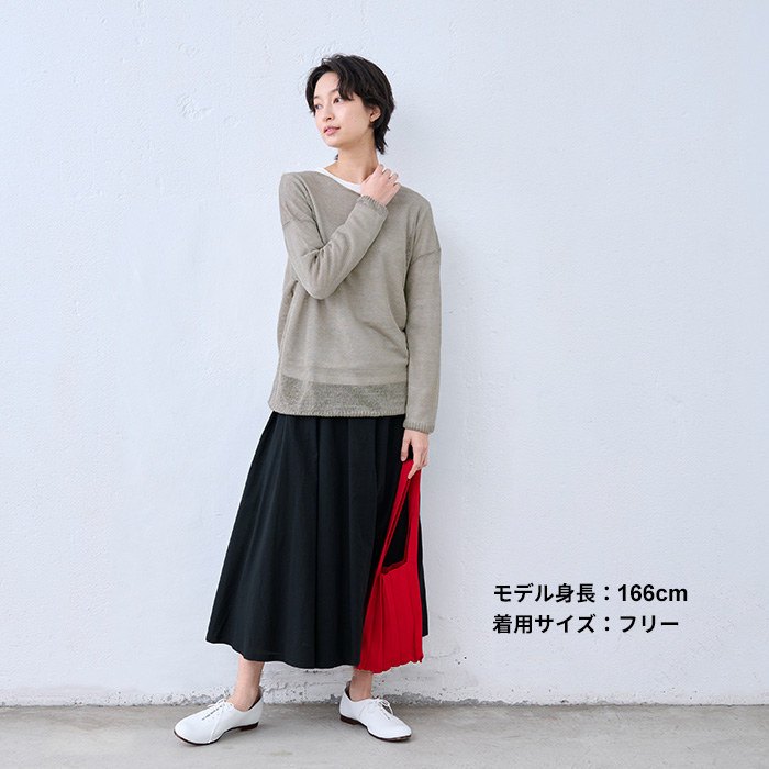 TOKYO BASIC 春ニット サマーニット レディース トップス リネン100