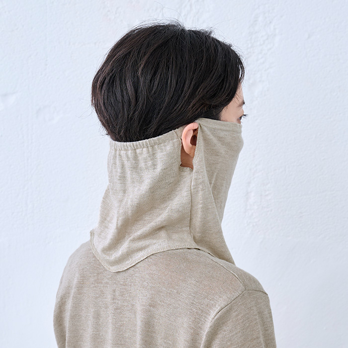 フェイスカバー uv 日焼け防止マスク フェイスガード 日焼け対策 uvマスク 首まで 日本製 プレミアムリネン100% フェイスカバー |  | 11