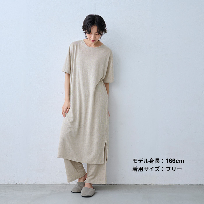 ワンピース 夏 レディース リネン プレミアムリネン100% 半袖ワンピース 日本製 ワンピ 夏 麻 | TOKYO BASIC | 12