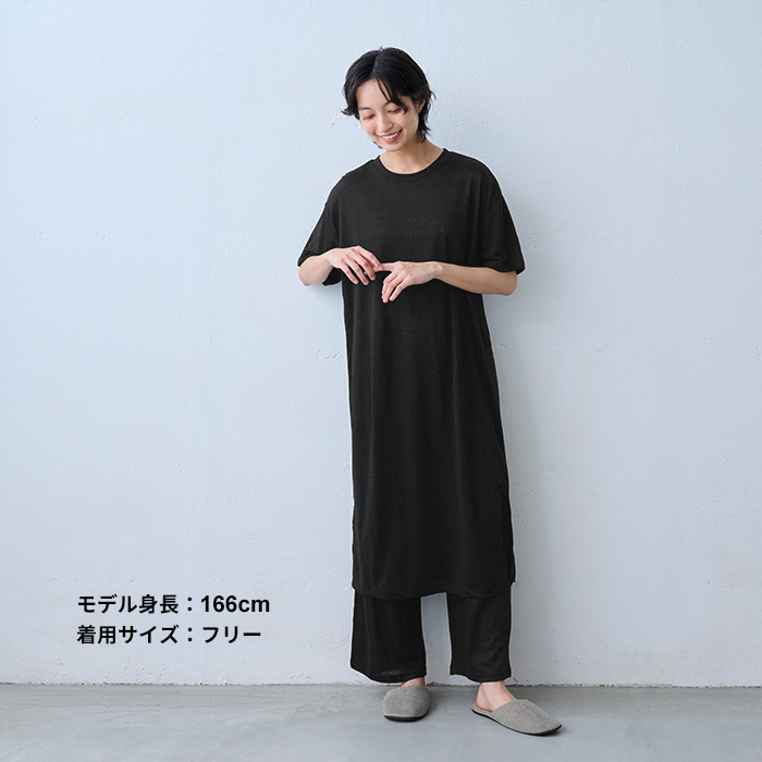 ワンピース 夏 レディース リネン プレミアムリネン100% 半袖ワンピース 日本製 ワンピ 夏 麻 | TOKYO BASIC | 14