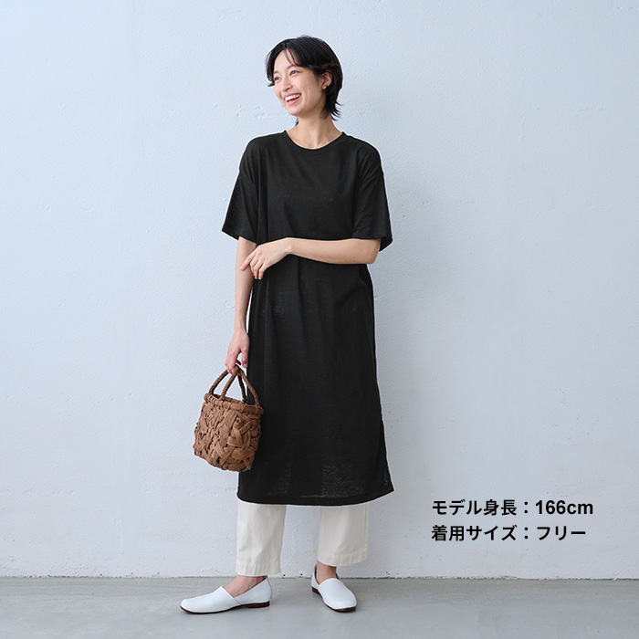 ワンピース 夏 レディース リネン プレミアムリネン100% 半袖ワンピース 日本製 ワンピ 夏 麻 | TOKYO BASIC | 15