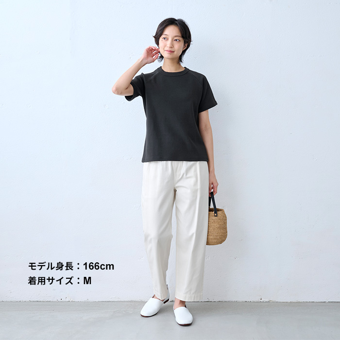 tシャツ レディース トップス 半袖 ストレッチ フライス コットン Tシャツ 日本製 40代 50代 カットソー 半袖tシャツ 夏 | TOKYO BASIC | 14