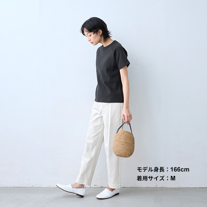 tシャツ レディース トップス 半袖 ストレッチ フライス コットン Tシャツ 日本製 40代 50代 カットソー 半袖tシャツ 夏 | TOKYO BASIC | 15