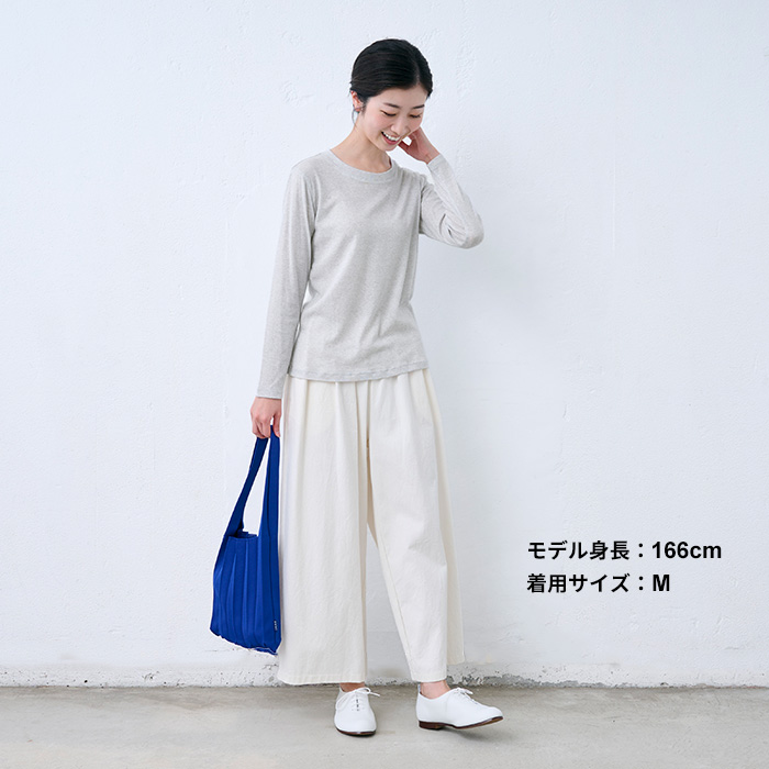 長袖tシャツ レディース トップス カットソー ロンt 日本製 40代 50代 綿 カシミヤ フライス 長袖 プルオーバー | TOKYO BASIC | 10