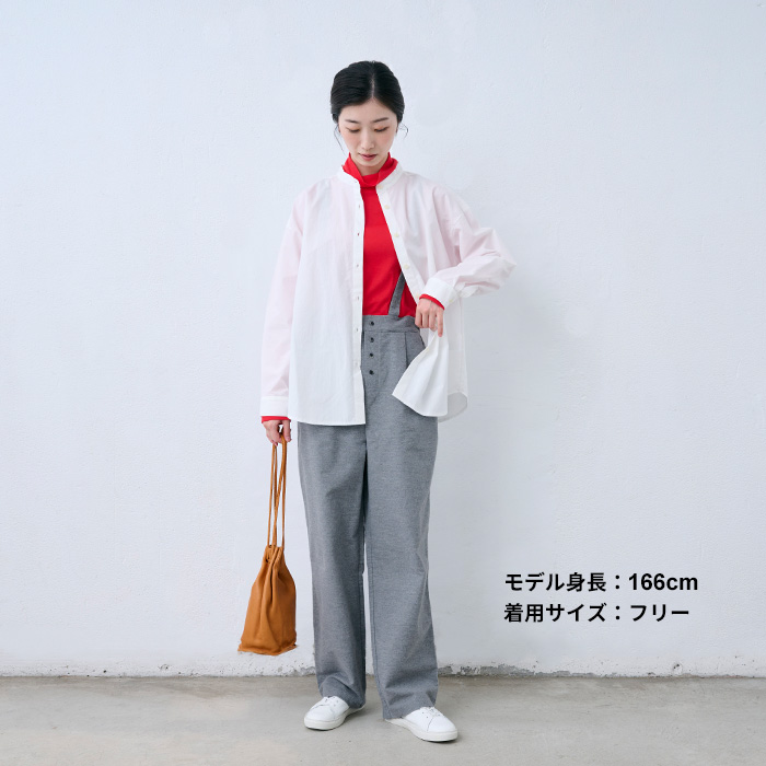 肩紐調節 大人サロペット レディース サスペンダー風 コットン サロペットパンツ 日本製 40代 50代 サロペット オーバーオール | TOKYO BASIC | 11