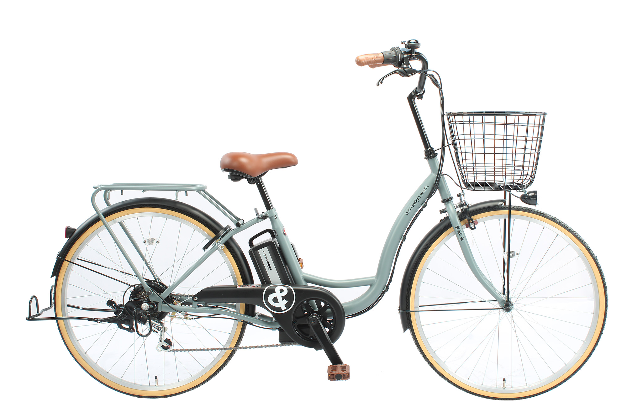 a.n.design-works 送料無料ヤクシン完全組立 電動自転車 26