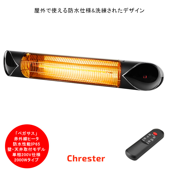 超ポイントアップ祭 ゆにでのこづち  店フェアリー 壁 天井取付モデル 2000W S HEAT-C-202S D B 