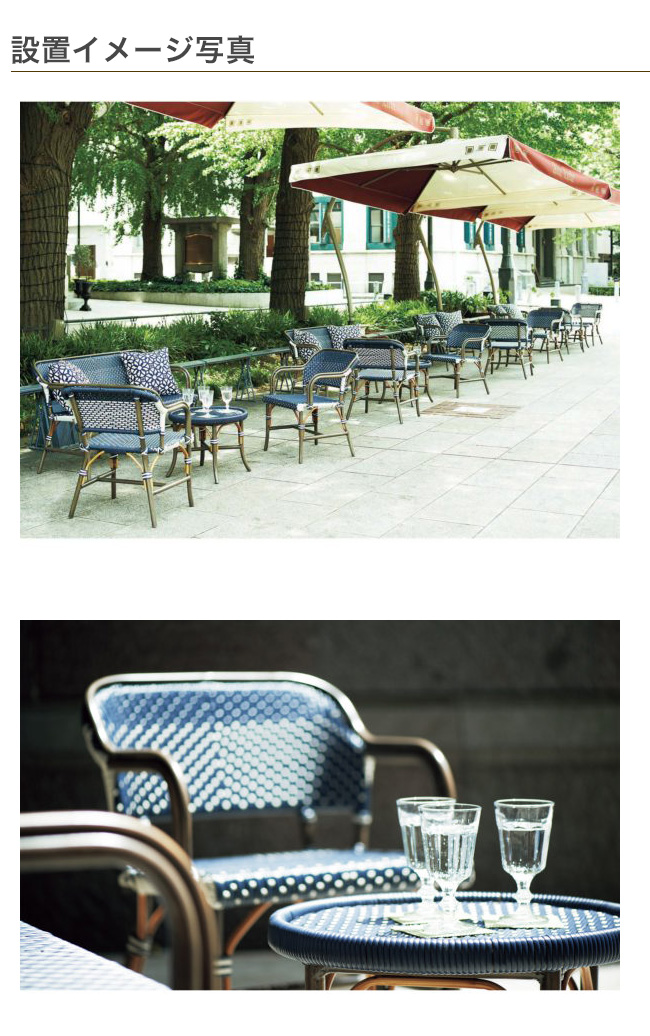 プリュイアーム チェア・PLUIE ARM CHAIR【ASPLUND社RESORTIRシリーズ