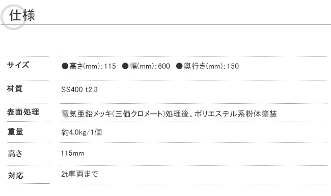 パーキングブロック kamaboko仕様