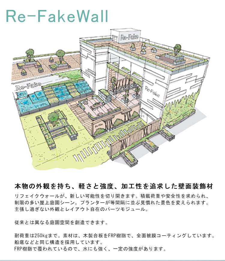 リフェイクウォール グローベン 人工壁 人工囲い