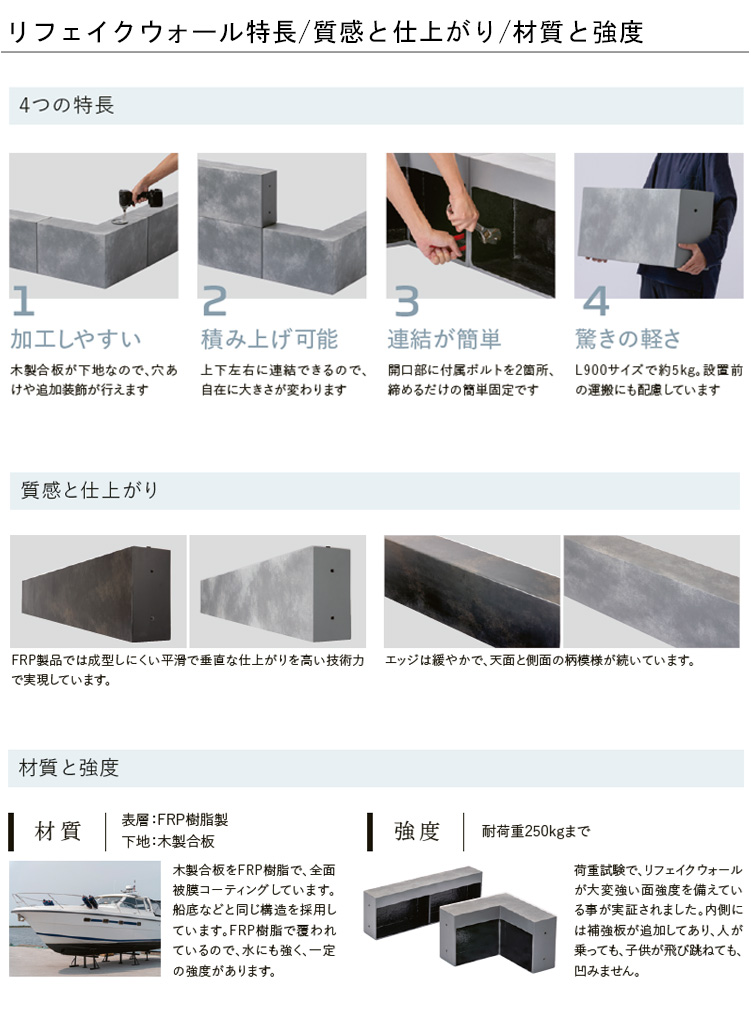 リフェイクウォール グローベン 人工壁 人工囲い
