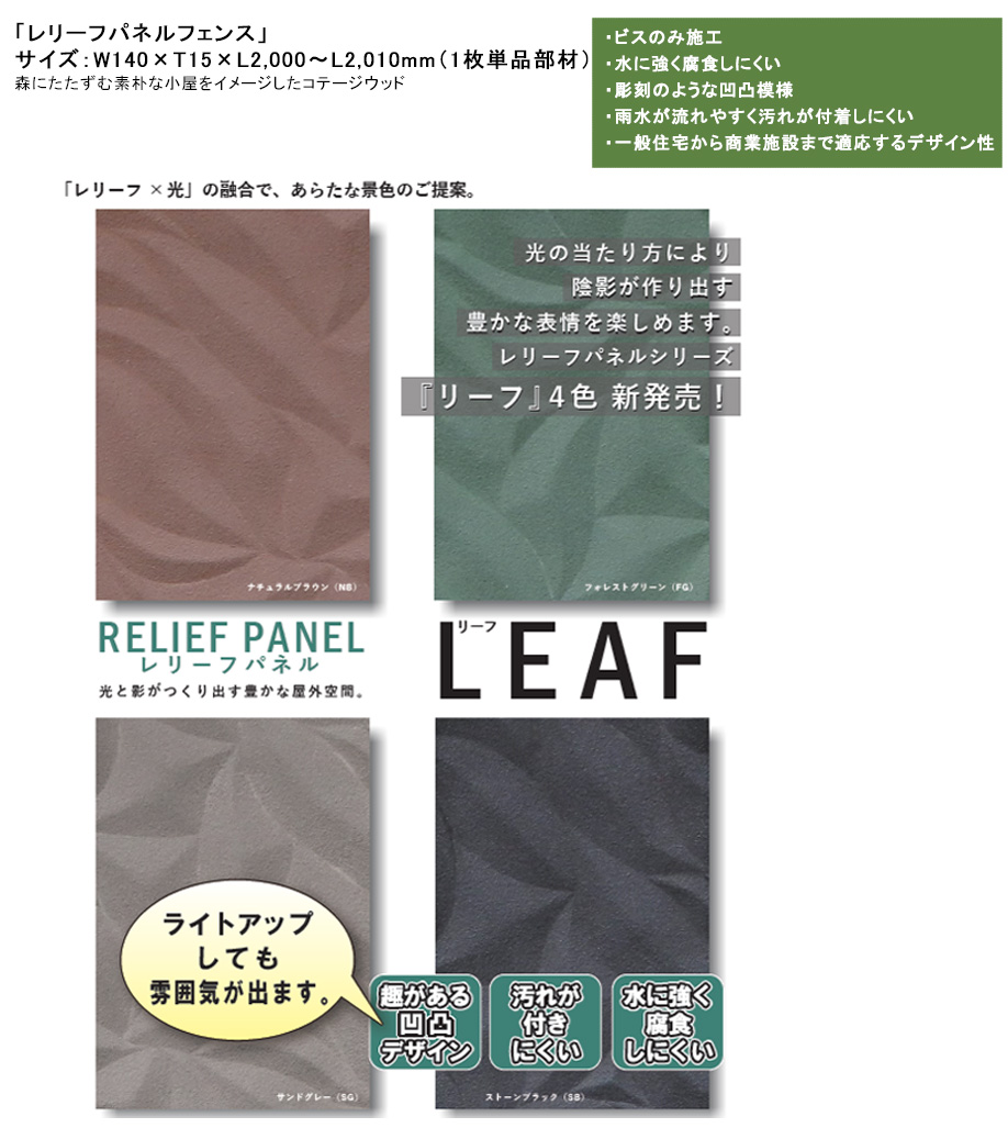 高儀 レリーフパネルフェンス 樹脂製フェンス