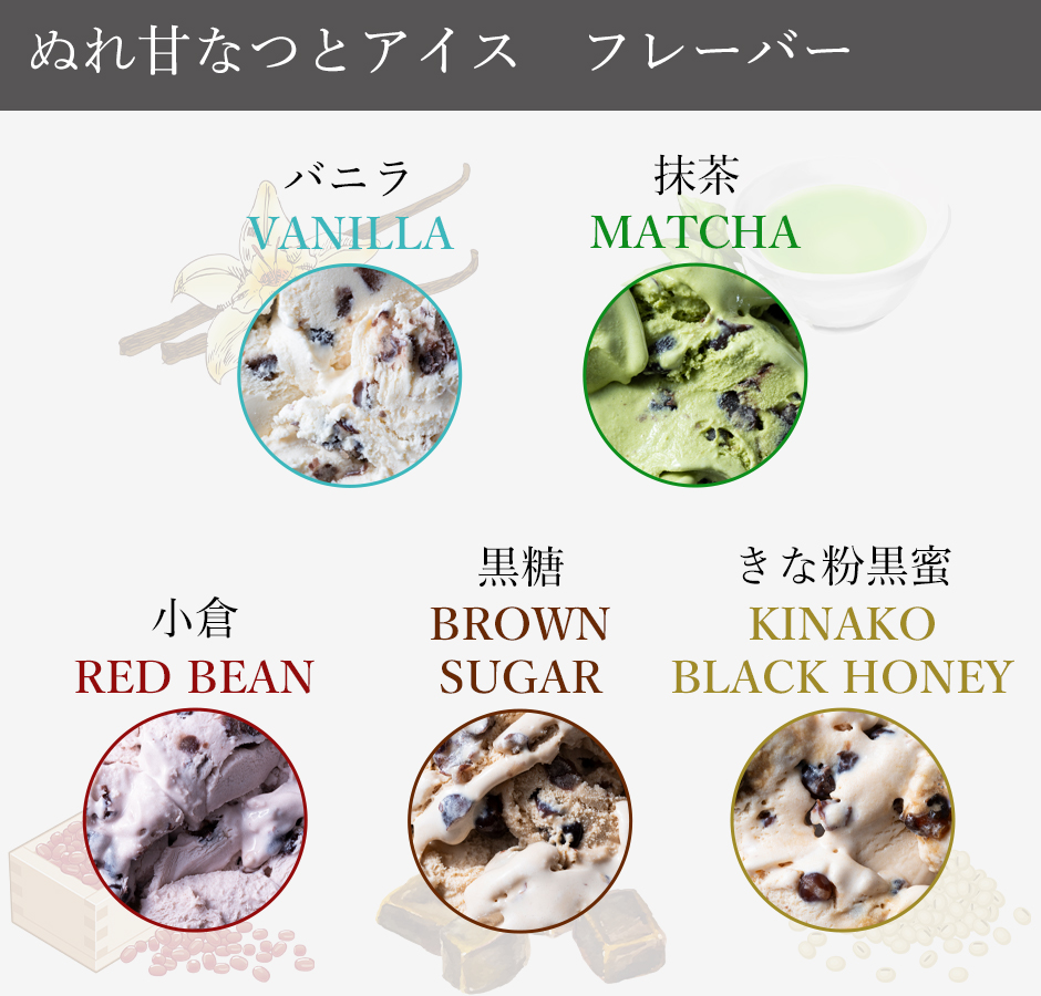 ぬれ甘なつとアイス　フレーバー