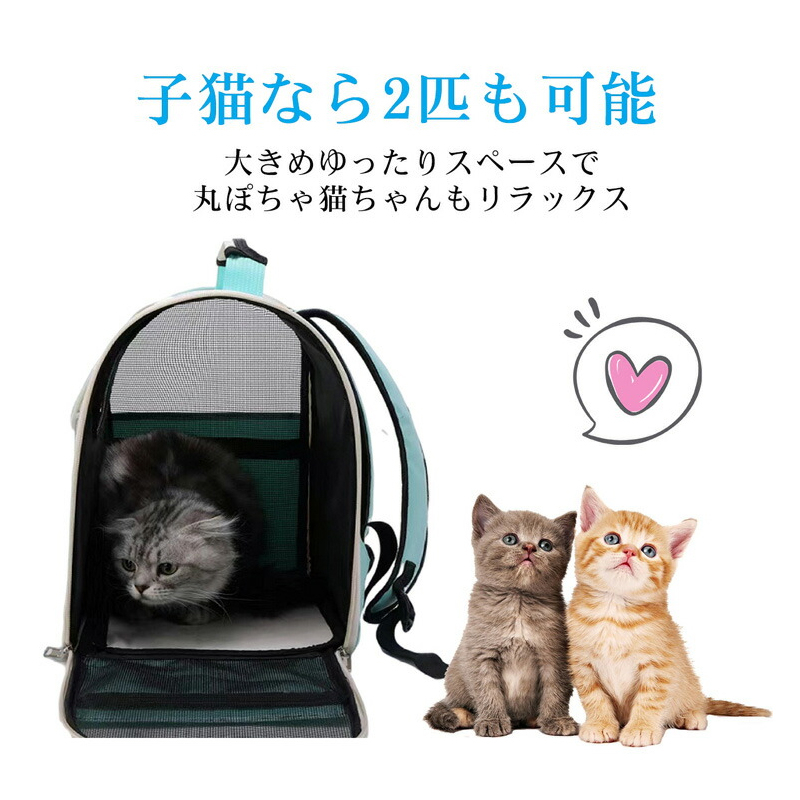 ペットキャリーバッグ 折りたたみ 大きめ リュック ペットキャリー バック ペットバッグ 猫用 犬用 トリミング 防災 通院 ドライブ 避難用 メッシュ 軽量｜tokyo-happyland｜10