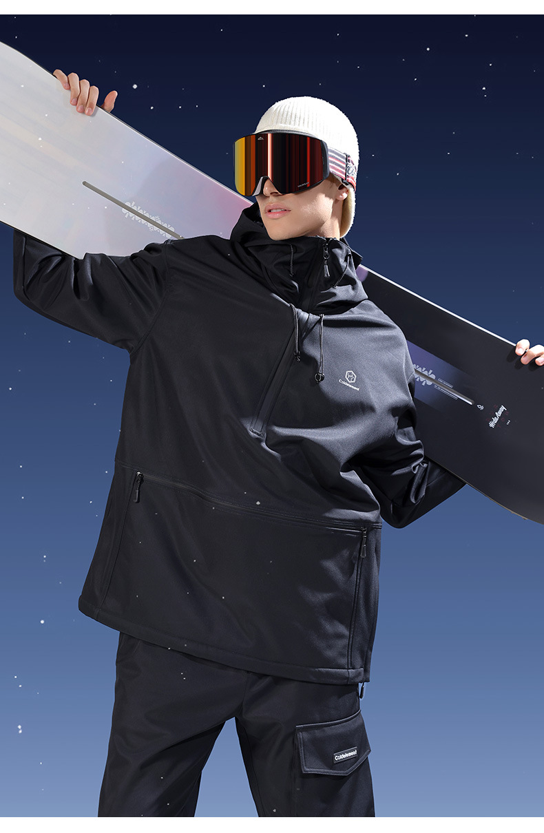 スノーボードウェア ジャケット＆パンツセット スキーウェア メンズ 防寒 サスペンダー スノーボード...