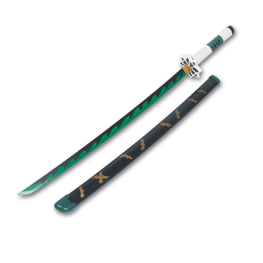 鬼滅の刃 子供用 日輪刀 刀 鬼滅 丸形鞘 竹刃 滅殺 模擬刀 75cm 木製