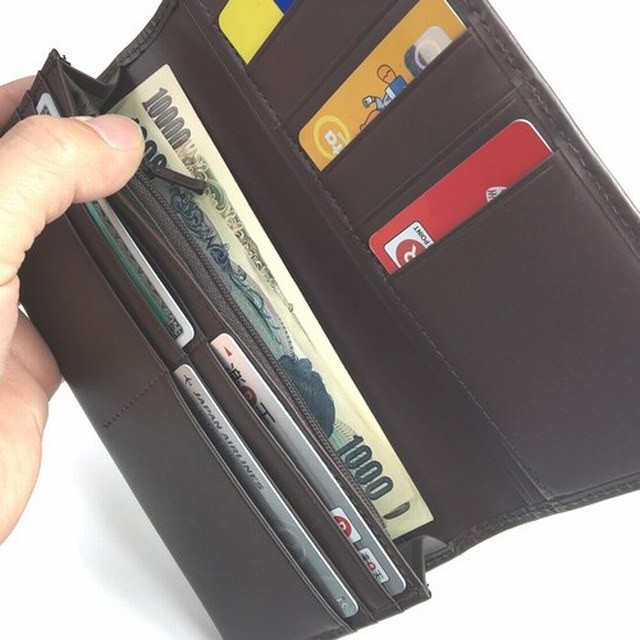 EDWIN エドウィン 財布 メンズ 二つ折り 長財布 軽量 薄い財布