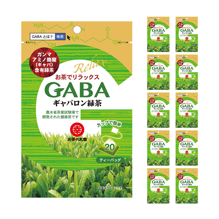 お茶の丸幸 ギャバロン緑茶 10個 ティーバッグ ギャバロン 茶 ギャバ GABA 送料無料 取り寄せ品｜tokyo-syusui