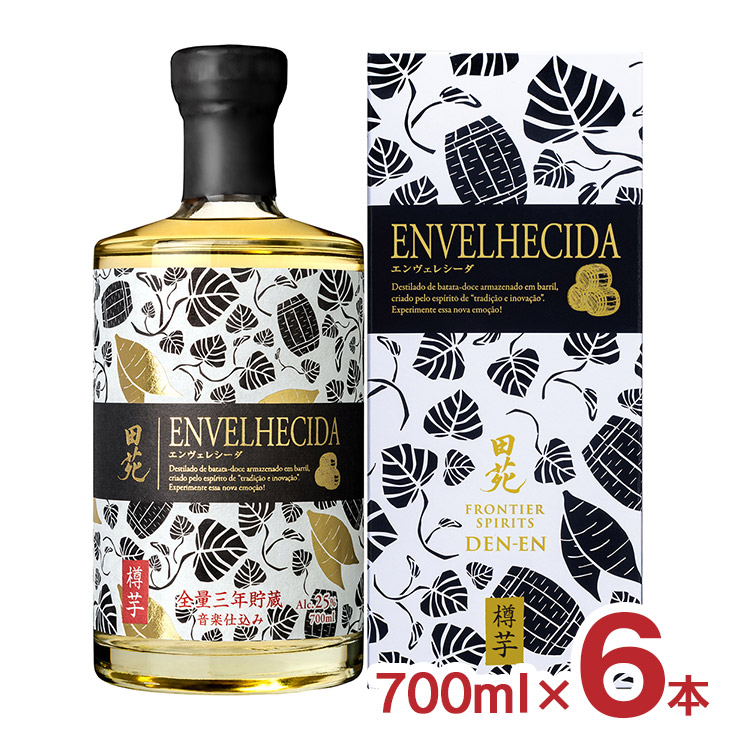焼酎 芋 田苑 ENVELHECIDA 芋焼酎 700ml 6本 25度 瓶 田苑酒造 エンヴェレシーダ 3年 貯蔵 樽芋 音楽仕込み 送料無料 :3391428006:東京酒粋(トウキョウシュスイ)