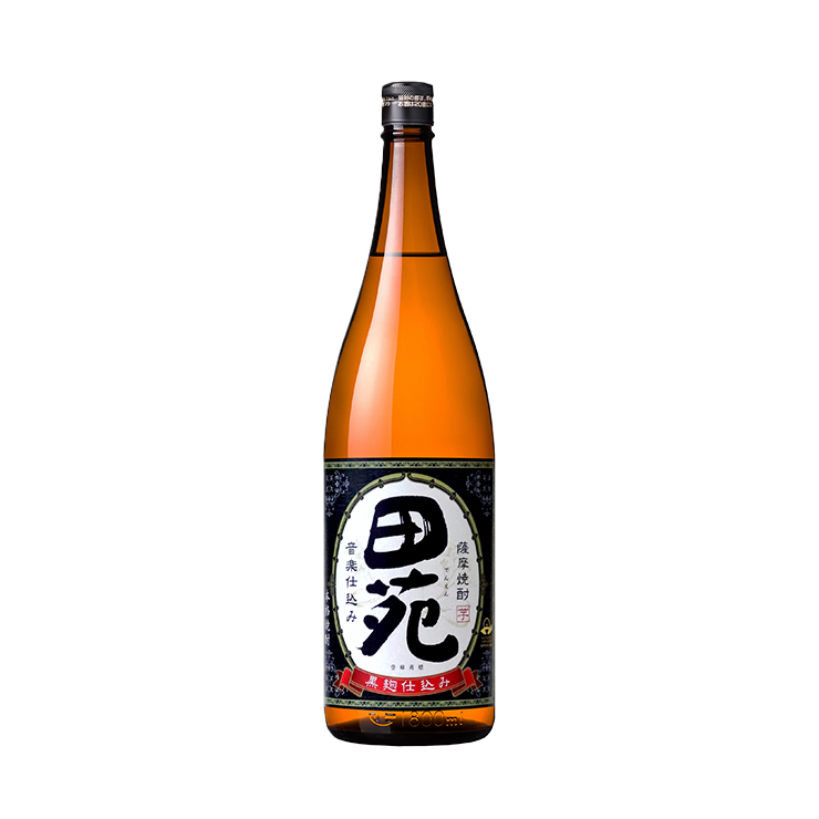 田苑 黒ラベル 焼酎 1800ml 25% 焼酎｜田苑酒造 麦焼酎 田苑 黒ラベル 25度 1800ml 瓶 6本 1ケース