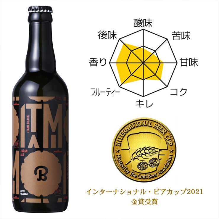 小西酒造 ITAMI BEER ブラック 330ml