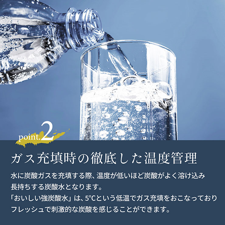 東京酒粋おいしい強炭酸水ラベルレス500ml 炭酸のこだわり