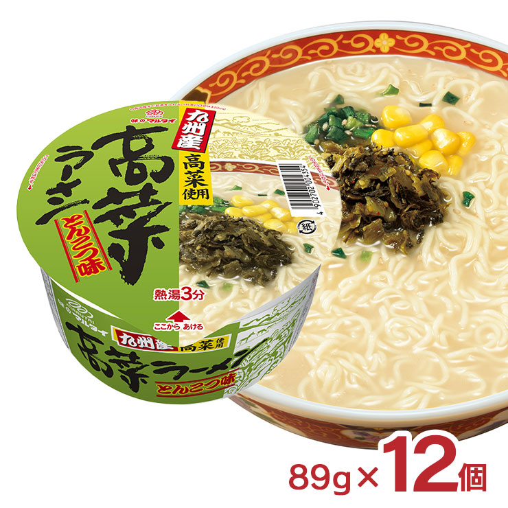 マルタイ ラーメン インスタント 九州産高菜ラーメン 89g 12個