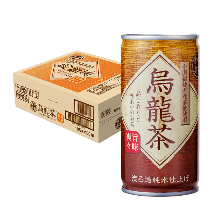 神戸茶房 ウーロン茶 富永貿易 烏龍茶 缶 185g 30本 無香料 無着色