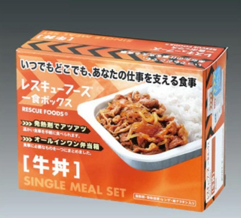 ホリカフーズ レスキューフーズ 一食ボックス 牛丼 380g 12個 3年保存