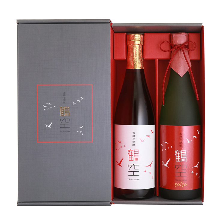 本格芋焼酎 鶴空ギフトボックス 720ml 2本セット JAL Agriport 鶴空50