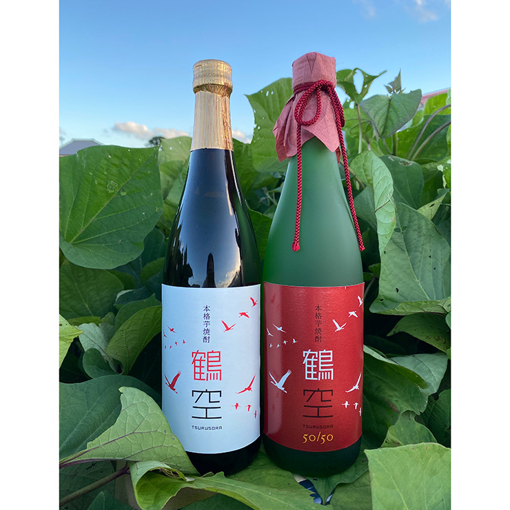 本格芋焼酎 鶴空ギフトボックス 720ml 2本セット JAL Agriport 鶴空50