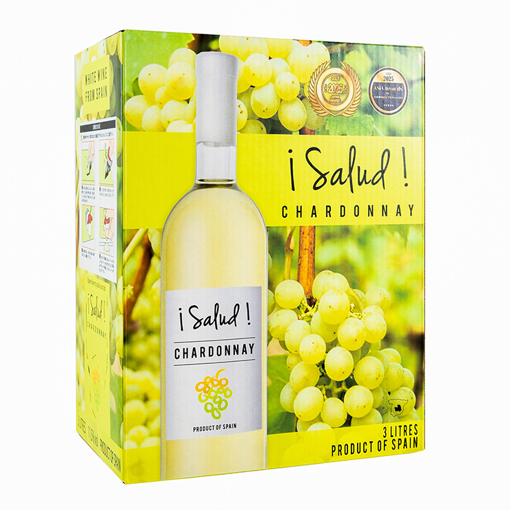 ワイン サルー シャルドネ 3000ml 4本 白ワイン セット 辛口 スペイン