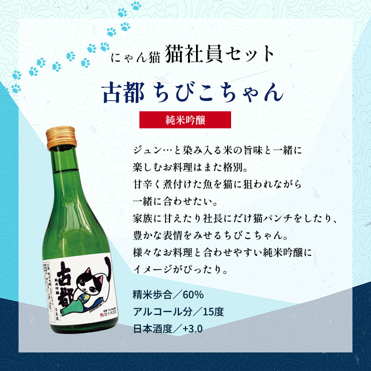 佐々木酒造 にゃん酒 猫社員セット
