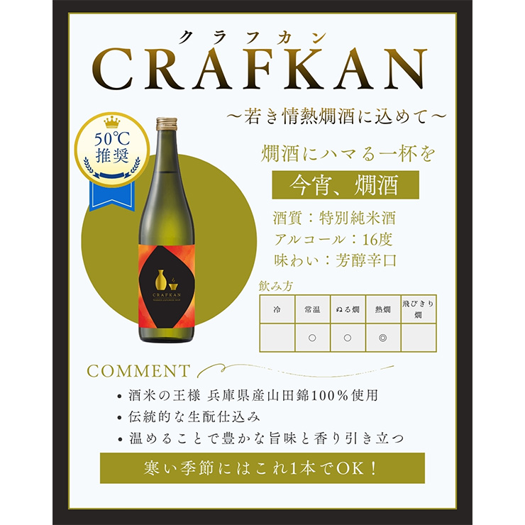 小山本家 日本酒 清酒 熱燗飲み比べ3本セット