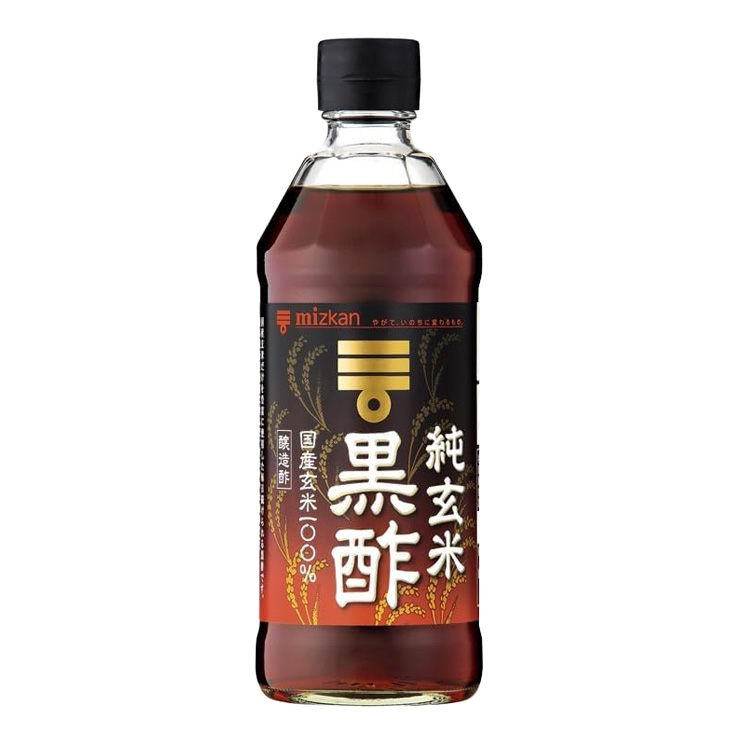 ミツカン 純玄米 黒酢 ミツカン 500ml 12本 (2ケース) 送料無料 取り寄せ品の画像