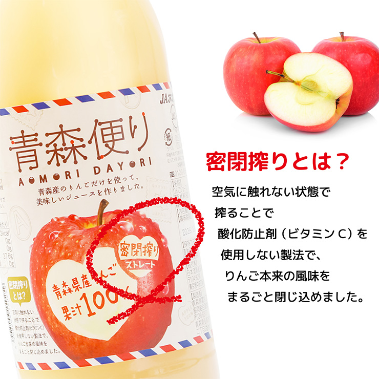 JAアオレン青森便りりんごジュースセット 