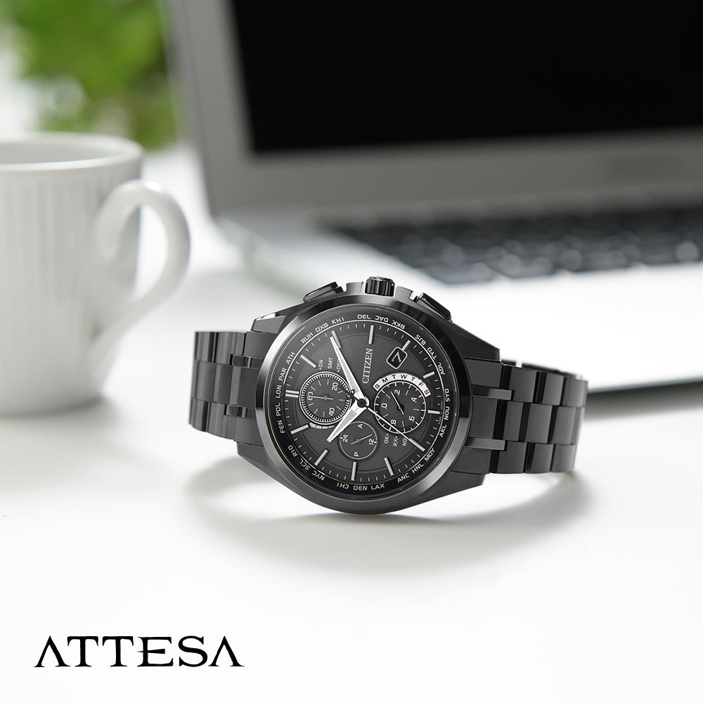 腕時計 メンズ CITIZEN ATTESA AT8044-56E シチズン アテッサ シチズン ソーラー電波時計 シチズン エコドライブ チタン  電波ソーラー 電池交換不要