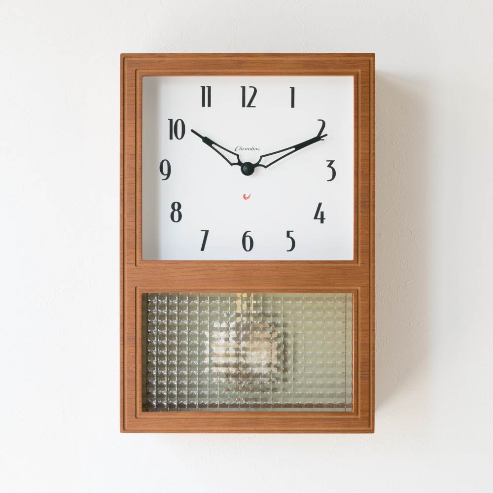 シャンブル 時計 chambre 振り子時計 掛け時計 CHAMBRE GLASS PENDULUM