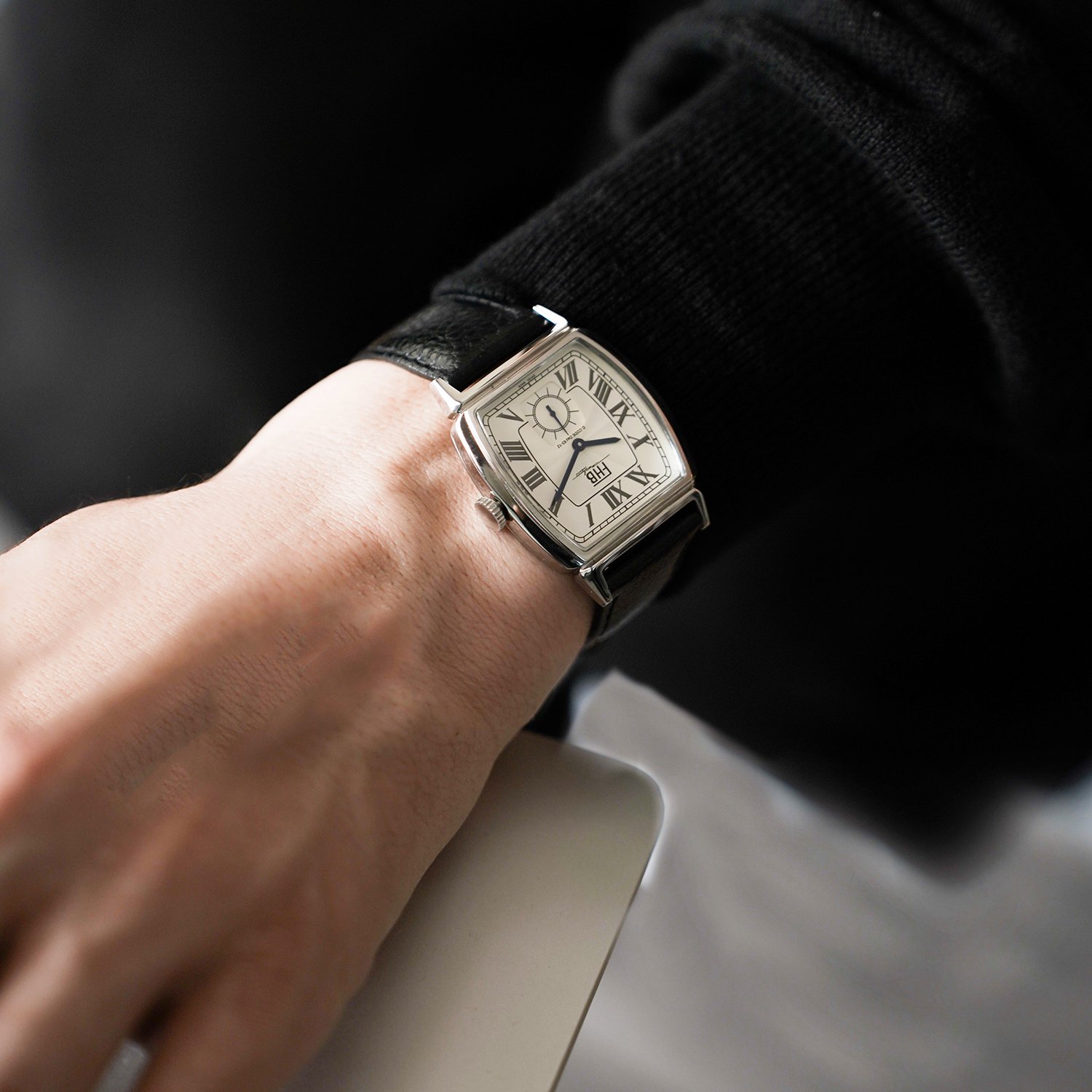 VABBLEステンレススチール 黒文字盤 時計 アニエスベー ウオッチ35周年記念 限定 ネオンデザイン FCSK753