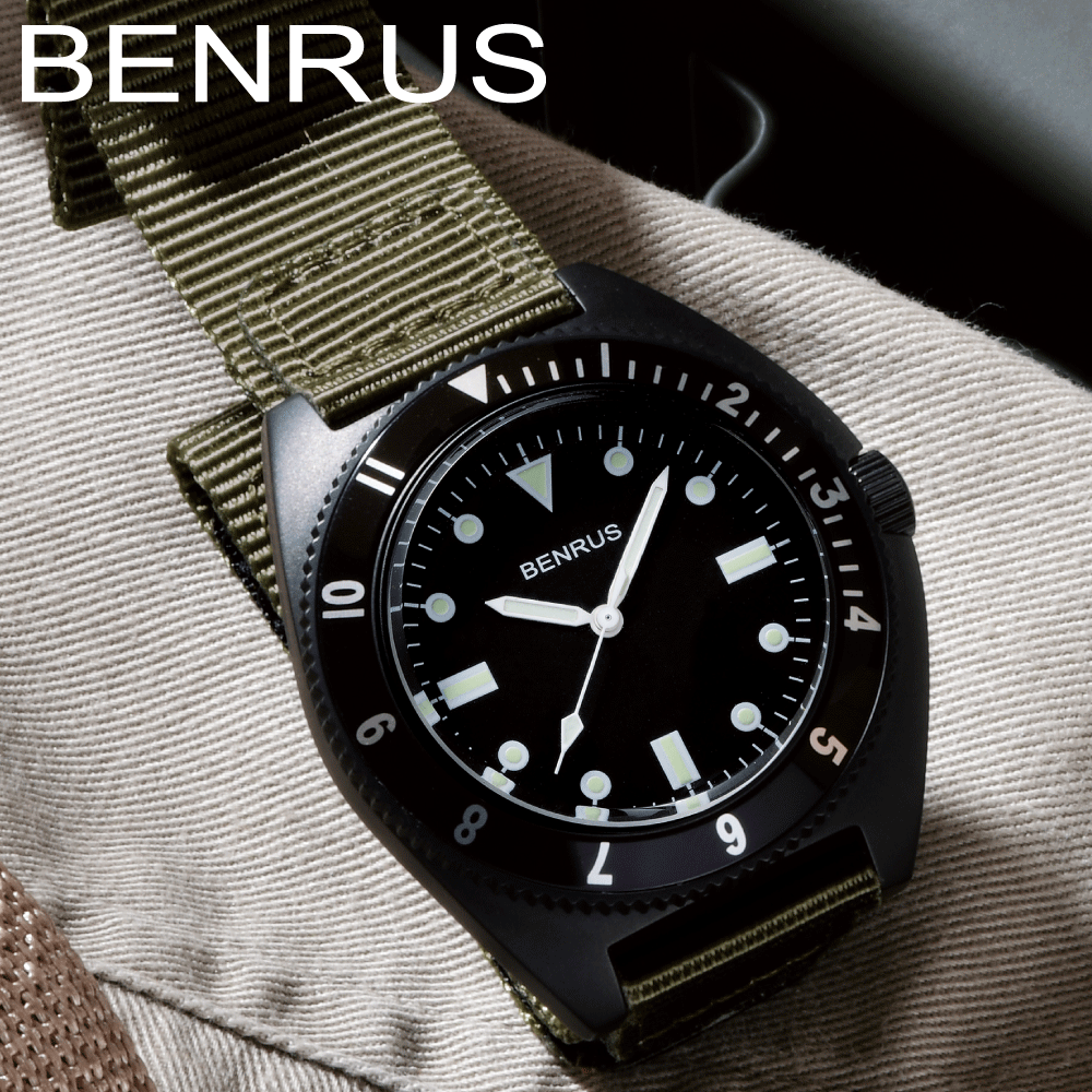 ベンラス 時計 ミリタリーウォッチ 腕時計 メンズ BENRUS TYPE-I BLACK COMBAT KHAKI サバゲー ミリタリ アメリカ軍  軍用時計 42mm ナイロンベルト カーキ KHAKI : type1-bk-combat-kh : 東京ウォッチスタイル - 通販 -  Yahoo!ショッピング