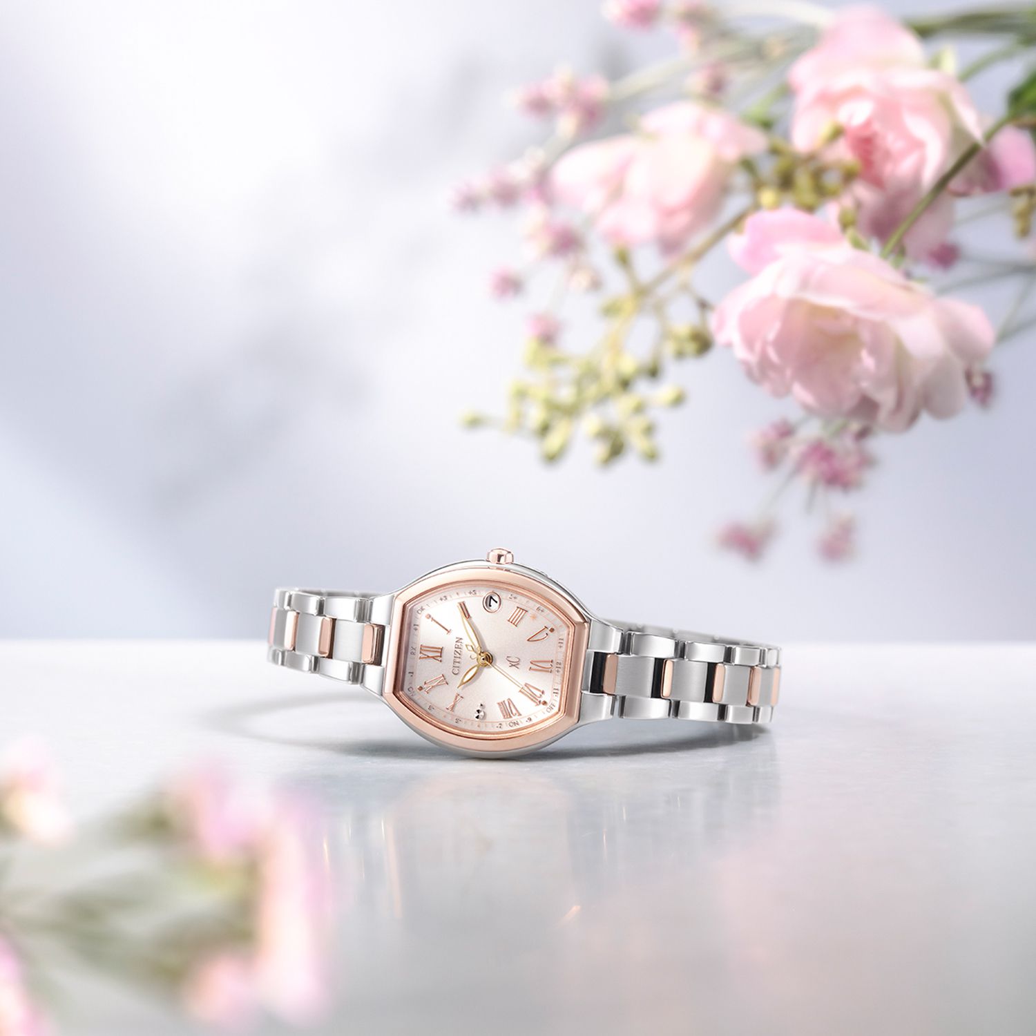 XC クロスシー シチズン ソーラー 電波時計 腕時計 レディース CITIZEN