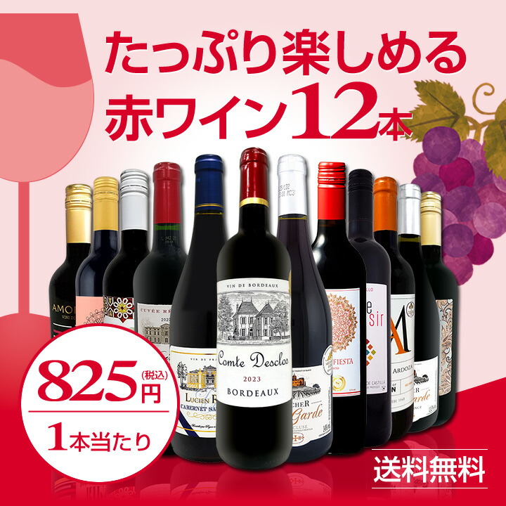 赤ワイン セット フランス スペイン イタリア 12本 750ml wine set 第