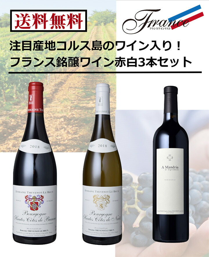 フランス France 銘醸ワイン wine 赤白3本セット set :setmtx001:東京ワインガーデン - 通販 - Yahoo!ショッピング