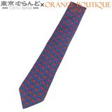 HERMES（エルメス） ネクタイ パープル 紫 シルク H ドット柄 メンズ