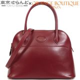 HERMES（エルメス） ボリード 27 〇V刻印 ボルドー系 ゴールド金具