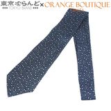HERMES（エルメス） ネクタイ パープル 紫 シルク H ドット柄 メンズ